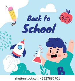 back to school background. back to school season. Vector illustration. poster, banner, flyer. sale banner. stationery background. school season start. school beginning concept. schools accessories.