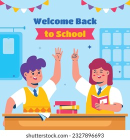 back to school background. back to school season. Vector illustration. poster, banner, flyer. sale banner. stationery background. school season start. school beginning concept. schools accessories.