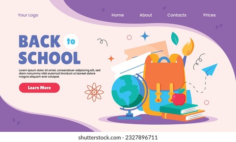 back to school background. back to school season. Vector illustration. poster, banner, flyer. sale banner. stationery background. school season start. school beginning concept. schools accessories.