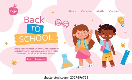 back to school background. back to school season. Vector illustration. poster, banner, flyer. sale banner. stationery background. school season start. school beginning concept. schools accessories.