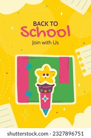 back to school background. back to school season. Vector illustration. poster, banner, flyer. sale banner. stationery background. school season start. school beginning concept. schools accessories.