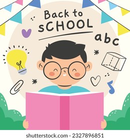 back to school background. back to school season. Vector illustration. poster, banner, flyer. sale banner. stationery background. school season start. school beginning concept. schools accessories.