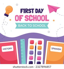 back to school background. back to school season. Vector illustration. poster, banner, flyer. sale banner. stationery background. school season start. school beginning concept. schools accessories.