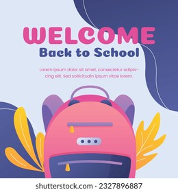 back to school background. back to school season. Vector illustration. poster, banner, flyer. sale banner. stationery background. school season start. school beginning concept. schools accessories.