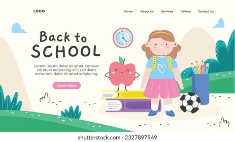 de vuelta a la escuela. de vuelta a la temporada escolar. Ilustración vectorial. afiche, pancarta, volante. banner de venta. fondo de papel. inicio de la temporada escolar. concepto de inicio escolar. accesorios escolares.