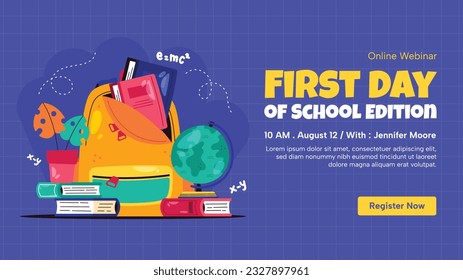 back to school background. back to school season. Vector illustration. poster, banner, flyer. sale banner. stationery background. school season start. school beginning concept. schools accessories.