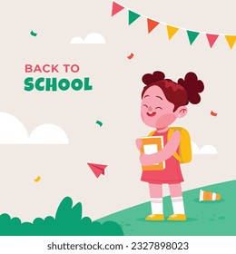 back to school background. back to school season. Vector illustration. poster, banner, flyer. sale banner. stationery background. school season start. school beginning concept. schools accessories.