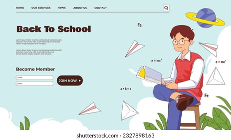 back to school background. back to school season. Vector illustration. poster, banner, flyer. sale banner. stationery background. school season start. school beginning concept. schools accessories.
