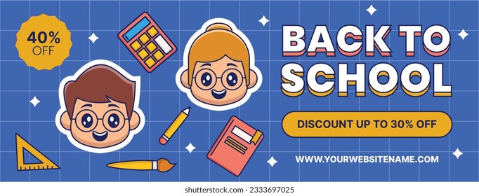 back to school background. back to school season. Vector illustration. poster, banner, flyer. sale banner. stationery background. school season start. school beginning concept. schools accessories.