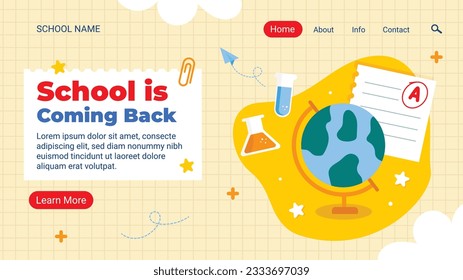 back to school background. back to school season. Vector illustration. poster, banner, flyer. sale banner. stationery background. school season start. school beginning concept. schools accessories.