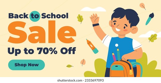 back to school background. back to school season. Vector illustration. poster, banner, flyer. sale banner. stationery background. school season start. school beginning concept. schools accessories.