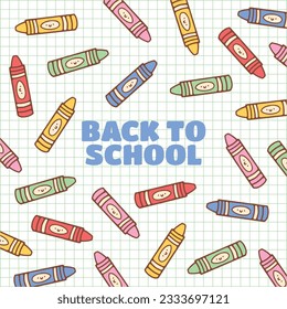 back to school background. back to school season. Vector illustration. poster, banner, flyer. sale banner. stationery background. school season start. school beginning concept. schools accessories.