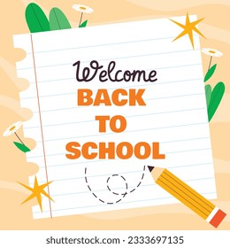 back to school background. back to school season. Vector illustration. poster, banner, flyer. sale banner. stationery background. school season start. school beginning concept. schools accessories.
