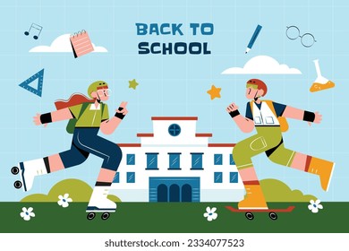 back to school background. back to school season. Vector illustration. poster, banner, flyer. sale banner. stationery background. school season start. school beginning concept. schools accessories.