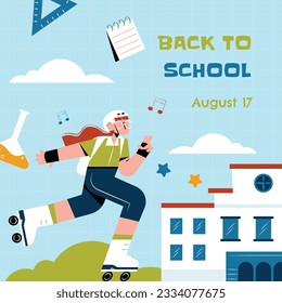 back to school background. back to school season. Vector illustration. poster, banner, flyer. sale banner. stationery background. school season start. school beginning concept. schools accessories.