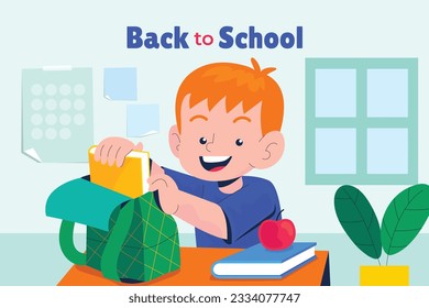 back to school background. back to school season. Vector illustration. poster, banner, flyer. sale banner. stationery background. school season start. school beginning concept. schools accessories.