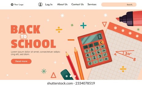 back to school background. back to school season. Vector illustration. poster, banner, flyer. sale banner. stationery background. school season start. school beginning concept. schools accessories.