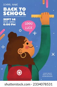 back to school background. back to school season. Vector illustration. poster, banner, flyer. sale banner. stationery background. school season start. school beginning concept. schools accessories.