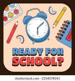 back to school background. back to school season. Vector illustration. poster, banner, flyer. sale banner. stationery background. school season start. school beginning concept. schools accessories.
