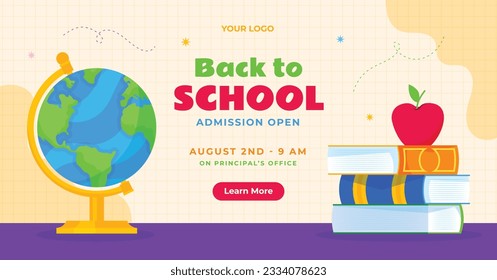 back to school background. back to school season. Vector illustration. poster, banner, flyer. sale banner. stationery background. school season start. school beginning concept. schools accessories.