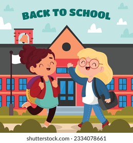 de vuelta a la escuela. de vuelta a la temporada escolar. Ilustración vectorial. afiche, pancarta, volante. banner de venta. fondo de papel. inicio de la temporada escolar. concepto de inicio escolar. accesorios escolares.