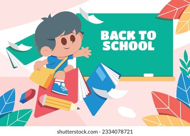 back to school background. back to school season. Vector illustration. poster, banner, flyer. sale banner. stationery background. school season start. school beginning concept. schools accessories.