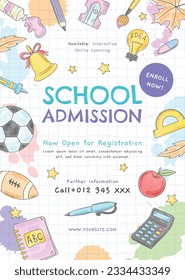 back to school background. back to school season. Vector illustration. poster, banner, flyer. sale banner. stationery background. school season start. school beginning concept. schools accessories.