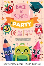 back to school background. back to school season. Vector illustration. poster, banner, flyer. sale banner. stationery background. school season start. school beginning concept. schools accessories.