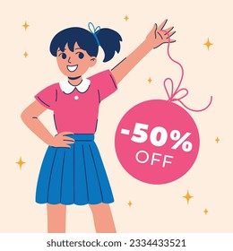 back to school background. back to school season. Vector illustration. poster, banner, flyer. sale banner. stationery background. school season start. school beginning concept. schools accessories.