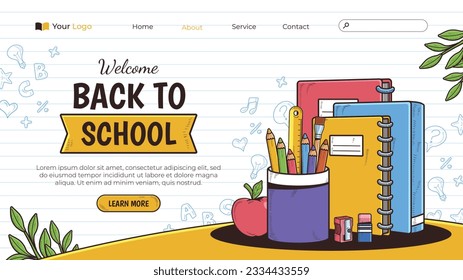 back to school background. back to school season. Vector illustration. poster, banner, flyer. sale banner. stationery background. school season start. school beginning concept. schools accessories.