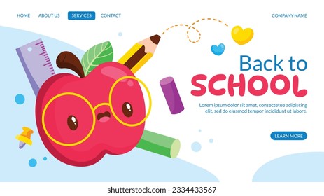 back to school background. back to school season. Vector illustration. poster, banner, flyer. sale banner. stationery background. school season start. school beginning concept. schools accessories.