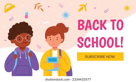back to school background. back to school season. Vector illustration. poster, banner, flyer. sale banner. stationery background. school season start. school beginning concept. schools accessories.