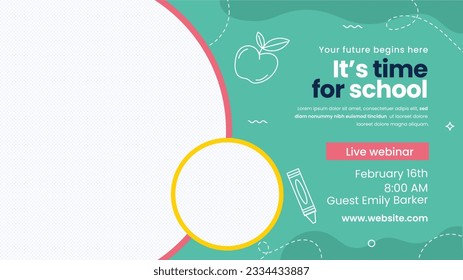 back to school background. back to school season. Vector illustration. poster, banner, flyer. sale banner. stationery background. school season start. school beginning concept. schools accessories.