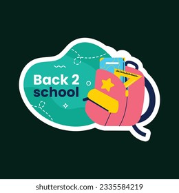 back to school background. back to school season. Vector illustration. poster, banner, flyer. sale banner. stationery background. school season start. school beginning concept. schools accessories.