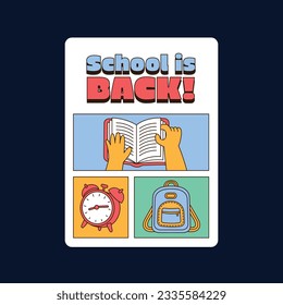 back to school background. back to school season. Vector illustration. poster, banner, flyer. sale banner. stationery background. school season start. school beginning concept. schools accessories.