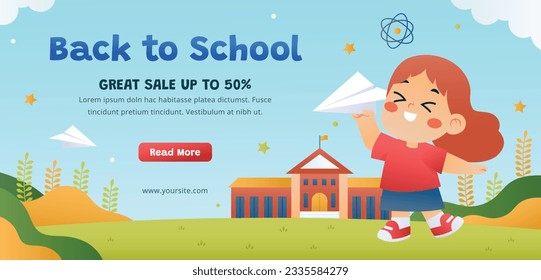 back to school background. back to school season. Vector illustration. poster, banner, flyer. sale banner. stationery background. school season start. school beginning concept. schools accessories.