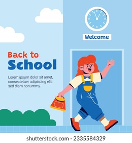 back to school background. back to school season. Vector illustration. poster, banner, flyer. sale banner. stationery background. school season start. school beginning concept. schools accessories.