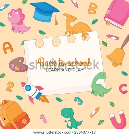 back to school background. back to school season. Vector illustration. poster, banner, flyer. sale banner. stationery background. school season start. school beginning concept. schools accessories.