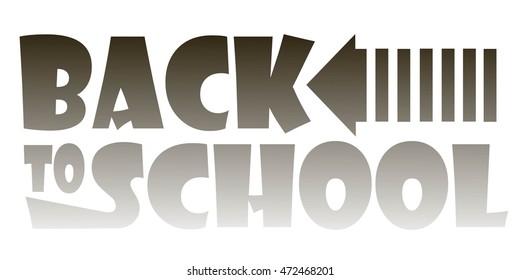 back to school background, smooth black letters