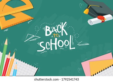 back to school background template