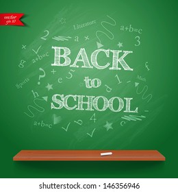 Back to school background. Vector