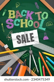 Back to school background vector