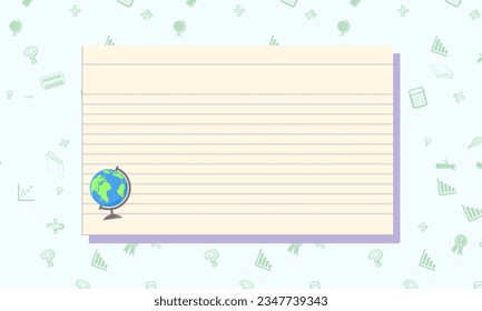 Back to school background vector