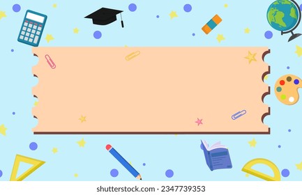 Back to school background vector