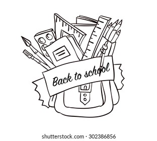 Back to school background vector