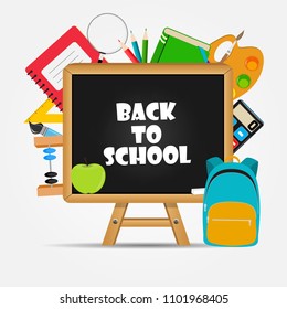 Back to School Background Vector Illustration EPS10