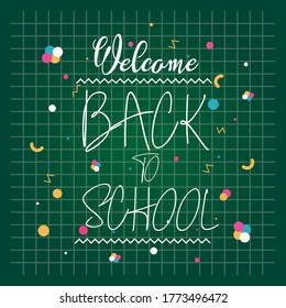 Back to school background, vector illustration.