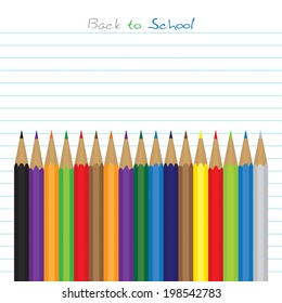 Back to school background Vector illustration