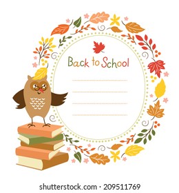 Back to school background, vector illustration