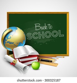 Back to school  background. Vector illustration EPS 10